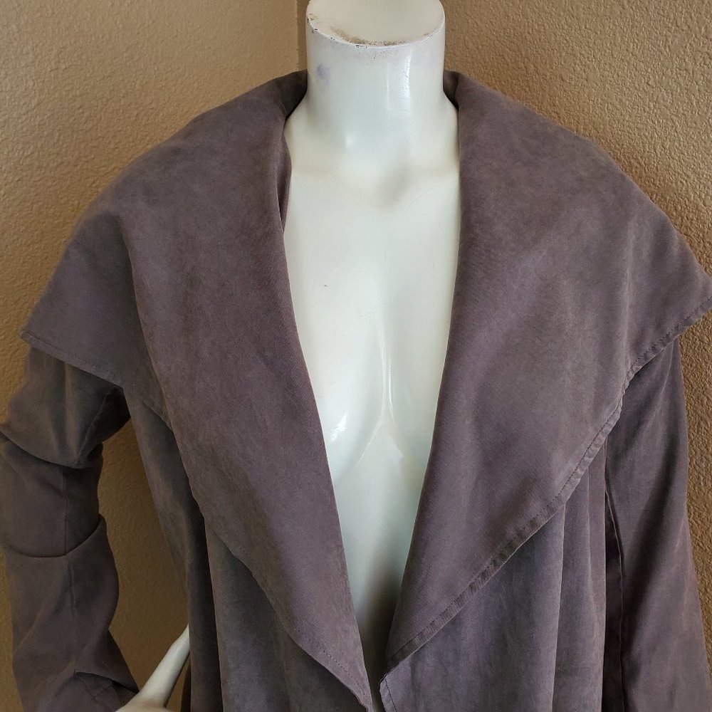 Glamorous Cascading Open Front Long Slv Cardigan - image 2